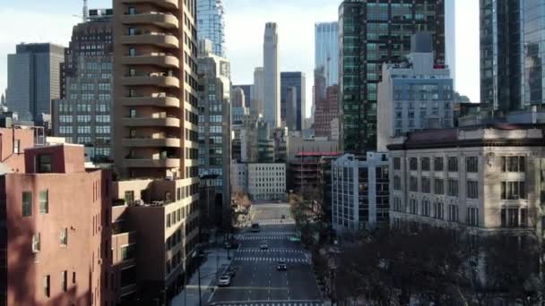 Bajo Manhattan Ciudad Nueva York Durante Brote Coronavirus 2020 — Vídeo de stock