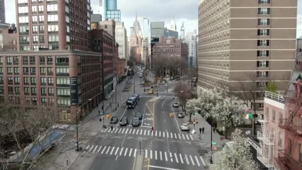 New York Şehir Merkezi Salgını 2021 — Stok video