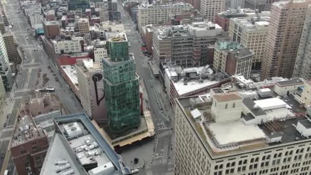 Aerial Cooper Union Nyc — Stockvideo