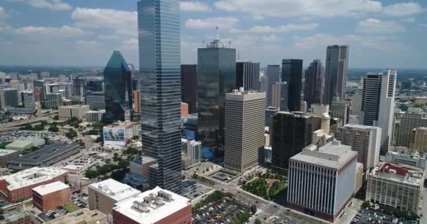 Dallas Teksas Skyline Havalimanı — Stok video
