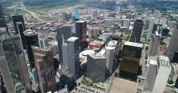 Dallas Teksas Skyline Havalimanı — Stok video