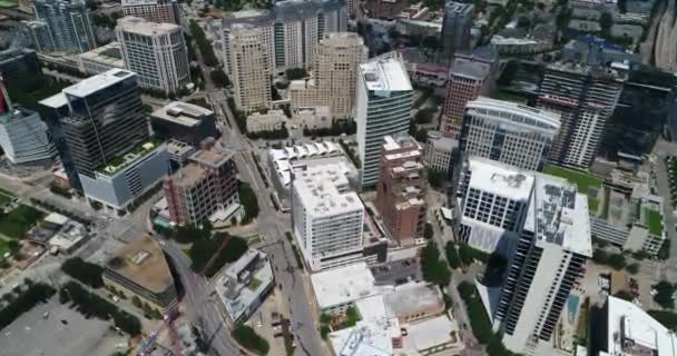 Aerial Downtown Dallas Texas — стокове відео