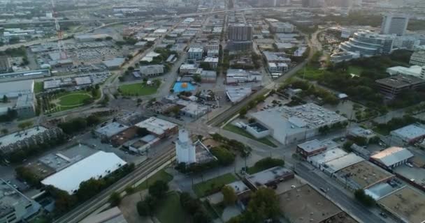 Aerial Suburbs Surrounding Dallas Texas — Stockvideo