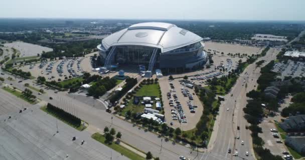 Tスタジアムの空中 カウボーイズ テキサス州 — ストック動画