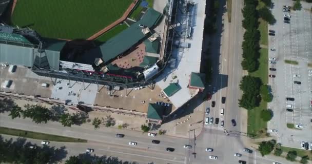Aerial Globe Life Park Rangers Baseball Arlington Texas — Video