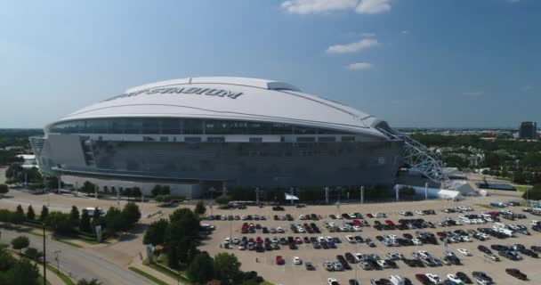 Aerial Του Stadium Cowboys Ντάλας Τέξας — Αρχείο Βίντεο