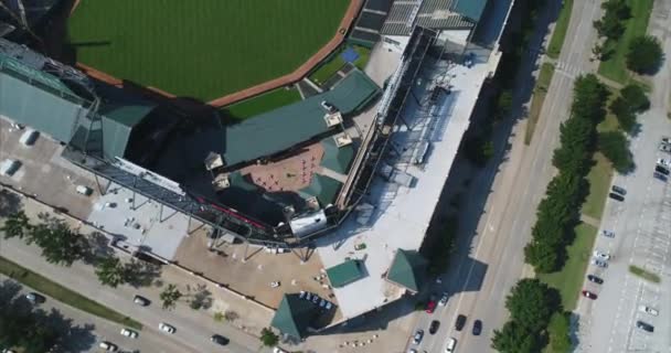 Aerial Globe Life Park Rangerek Baseball Arlington Texas — Stock videók