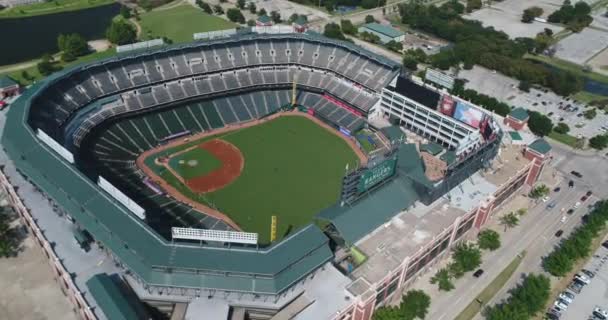 Aerial Globe Life Park Rangers Baseball Arlington Texas — Wideo stockowe