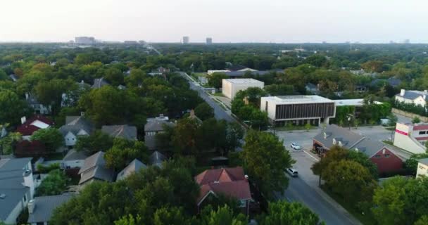 Aerial Highland Park Dallas Texas — стокове відео
