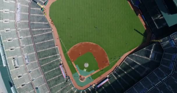 Aerial Globe Life Park Rangers Baseball Arlington Texas — Video