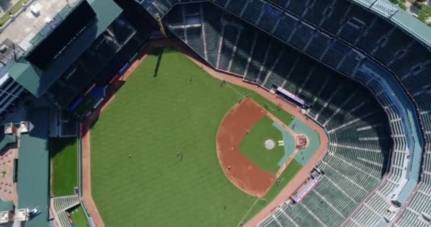 Aerial Globe Life Park Rangers Baseball Arlington Τέξας — Αρχείο Βίντεο
