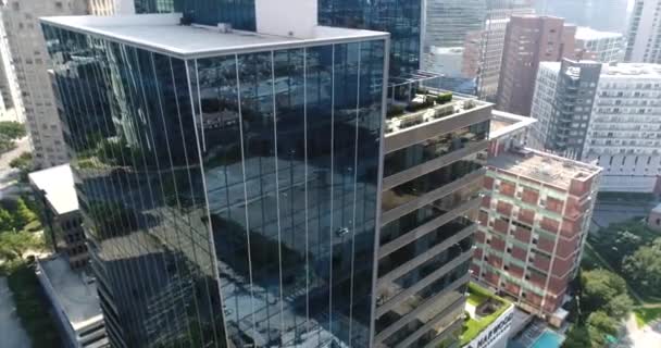 Flygfoto Från Skyline Centrala Dallas Texas — Stockvideo