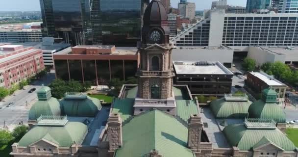 Aerial Downtown Fort Worth Texas — Vídeo de Stock