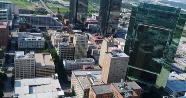 Aerial Downtown Fort Worth Texas — Stockvideo