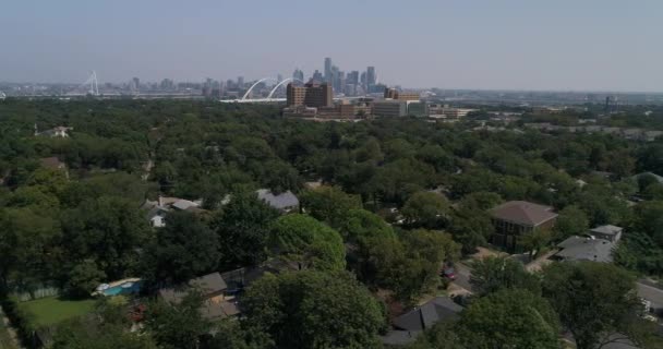 Dallast Körülvevő Külvárosok Levegője Texas — Stock videók