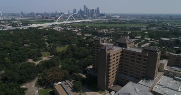 Aerial Suburbs Surrounding Dallas Texas — стокове відео