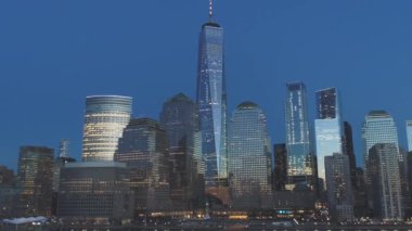 NYC Şehir Merkezi hava görüntüsü