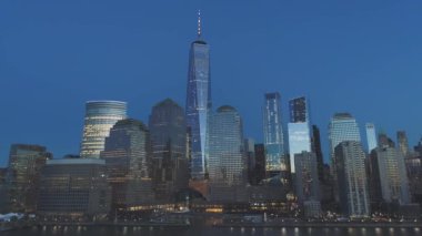 NYC Şehir Merkezi hava görüntüsü