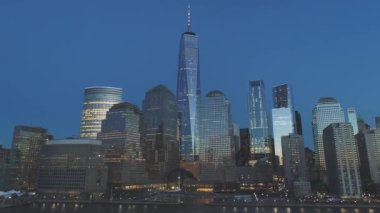 NYC Şehir Merkezi hava görüntüsü