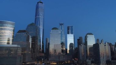 NYC Şehir Merkezi hava görüntüsü