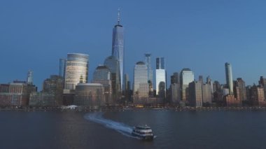 NYC Şehir Merkezi hava görüntüsü