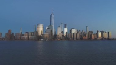 NYC Şehir Merkezi hava görüntüsü
