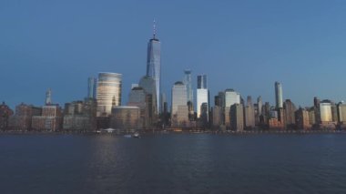 NYC Şehir Merkezi hava görüntüsü