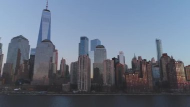 NYC Şehir Merkezi hava görüntüsü