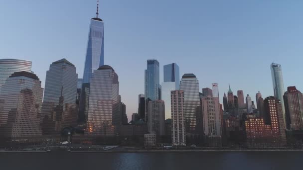 Vista Aérea Del Centro Nueva York 2017 — Vídeos de Stock