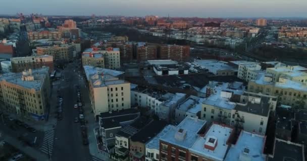 Harlem Nowy Jork Aerial — Wideo stockowe