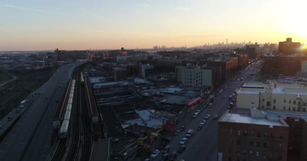 Harlem Nyc Aerial 2021 — стокове відео