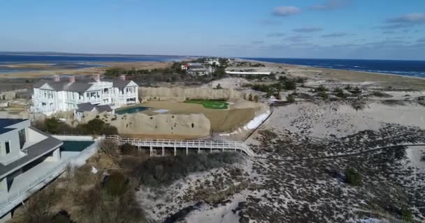 Hamptons Aerial Large Homes — 图库视频影像