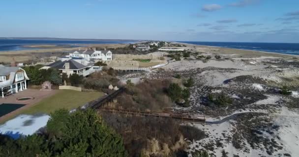 Hamptons Aerial Large Homes — Wideo stockowe