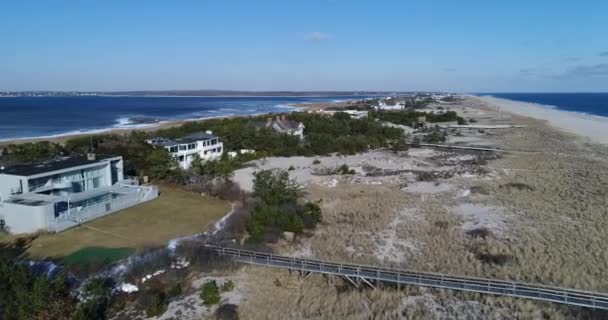 Hamptons Aerial Large Homes — стокове відео