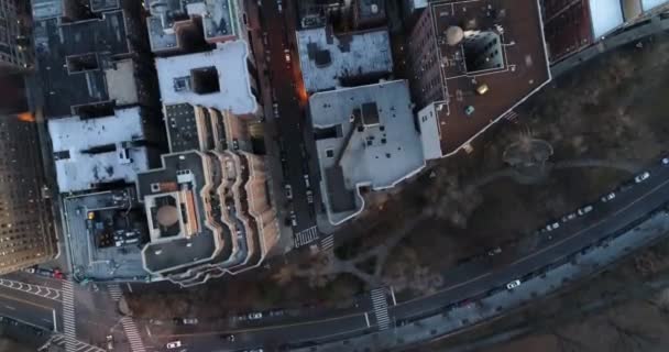 Caddeye Yakın Yukarı Batı Yakası New York — Stok video