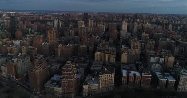 Aerial 79Th Street Upper West Side New York City — стоковое видео
