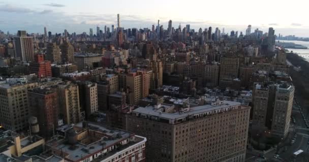 Luchtfoto Bij 79Th Street Upper West Side New York City — Stockvideo