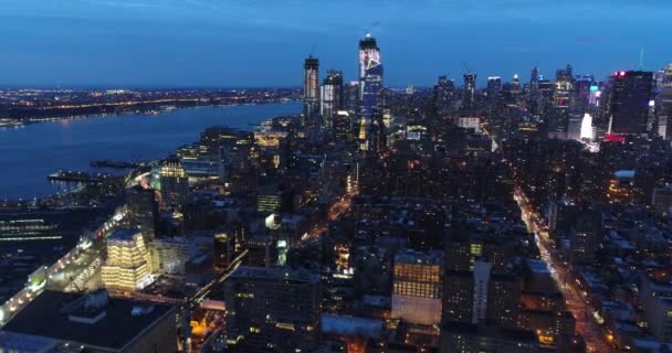 纽约市切尔西肉类装潢区的空中 — 图库视频影像