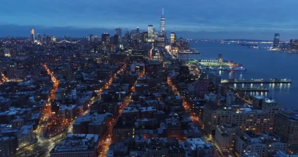Aerial Meatpacking District Chelsea Νέα Υόρκη — Αρχείο Βίντεο
