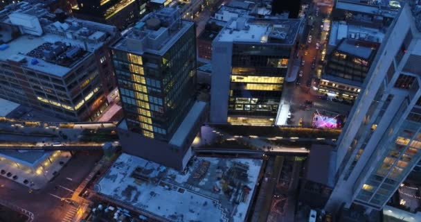 Aerial High Line Meatpacking District Chelsea Νέα Υόρκη — Αρχείο Βίντεο