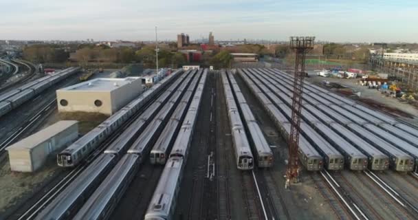 Aerial Williamsburg Neighborhood Brooklyn New York Though Its Become More — Vídeo de Stock