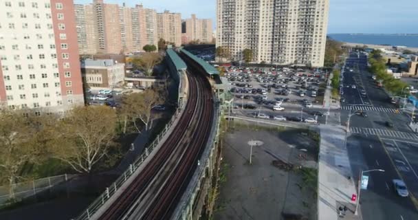 Aérien Coney Island Beach — Video