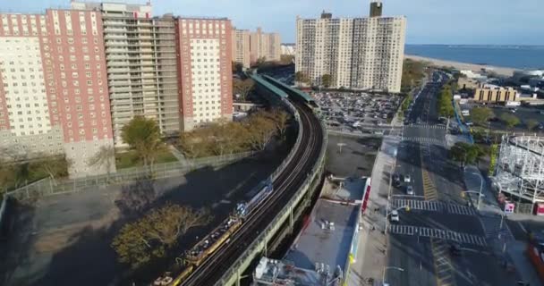 Aérien Coney Island Beach — Video