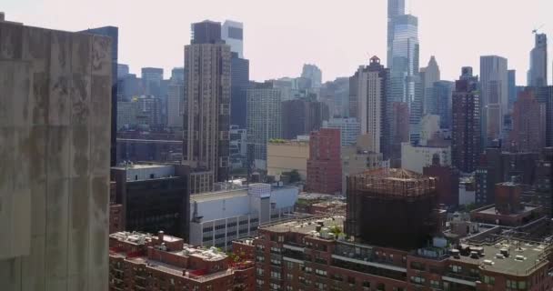 Aerial 432 Park Avenue Building Midtown Manhattan Nyc — Stock Video