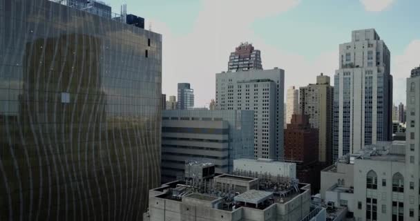 Aerial Commercial Buildings Upper East Side New York City — Vídeo de Stock