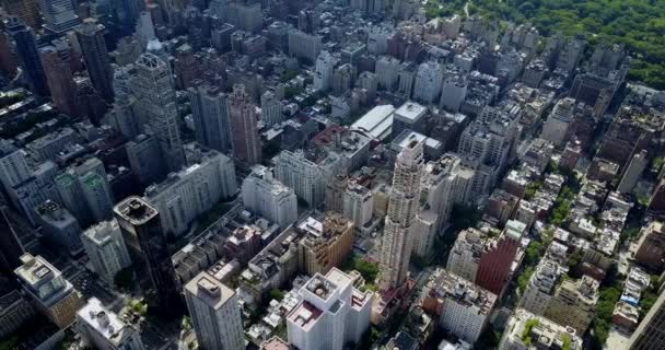 Aerial Upper East Side New York City — стоковое видео