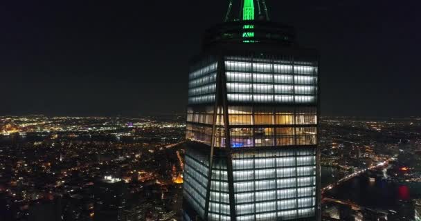 Aerial Footage One World Trade Center New York City — Vídeo de Stock