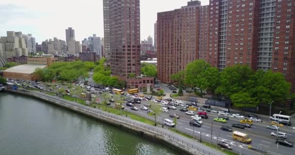 Aerial Footage Upper East Side New York City — Stockvideo