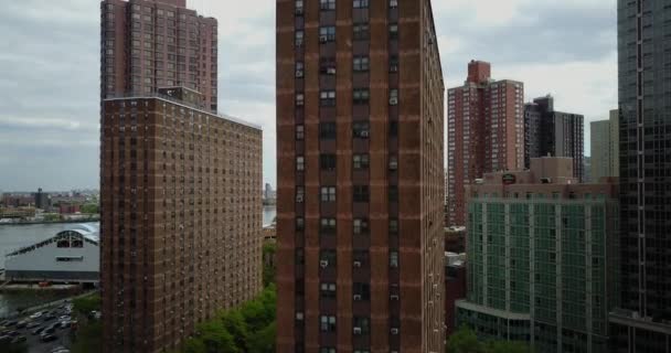 Aerial Footage Upper East Side New York City — Stock Video