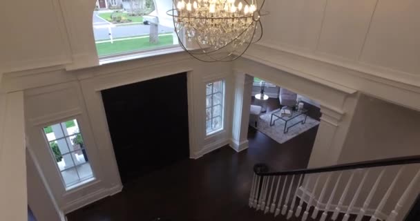 Záběry Moderního Vchodu Hlavní Ložnice New Jersey Home — Stock video